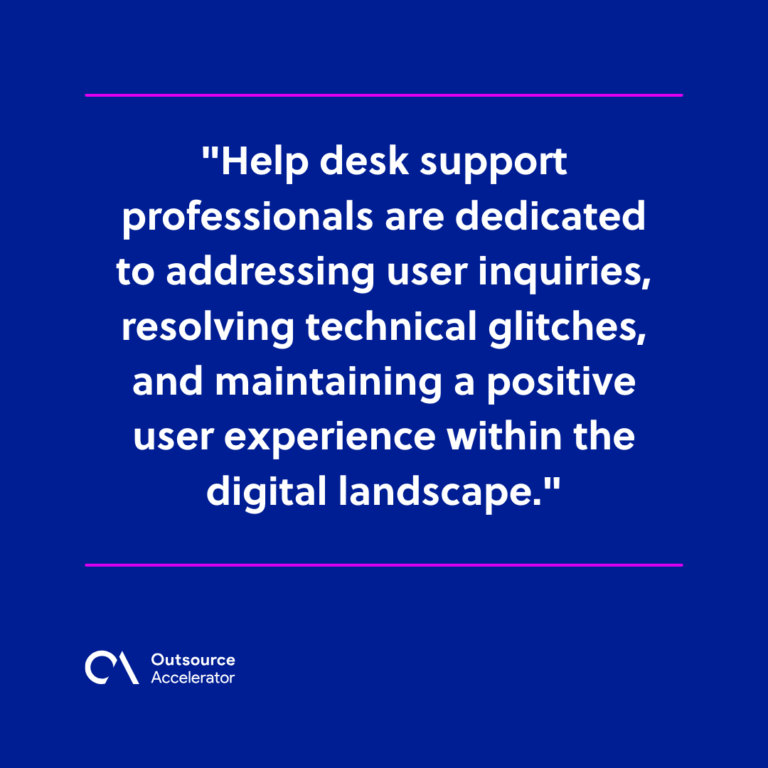 Help desk vs. Desktop support Differences explained Outsource