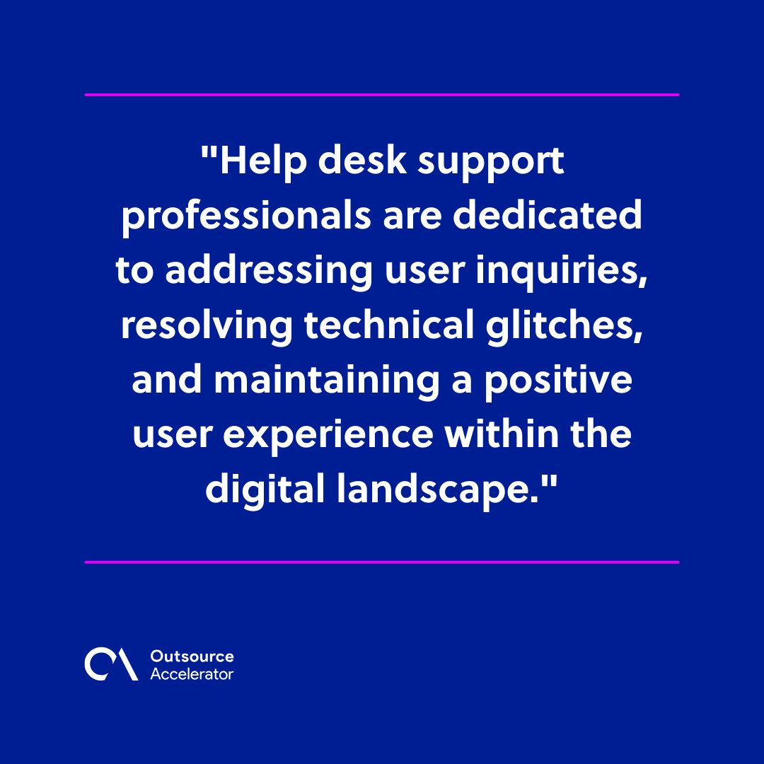 Help desk vs. Desktop support Differences explained Outsource