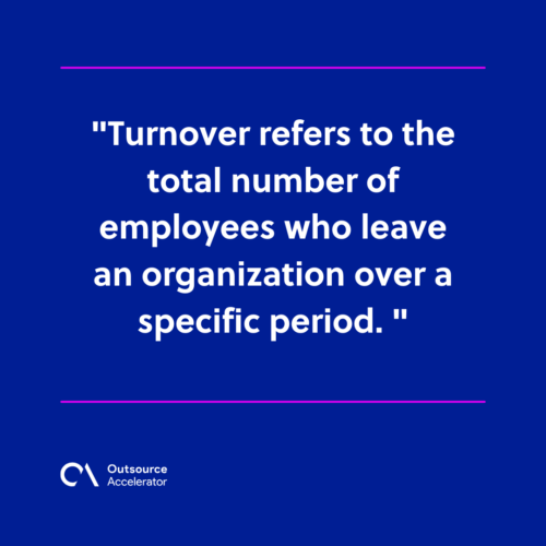 What is turnover