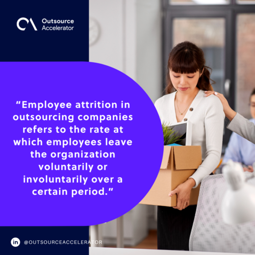 Employee attrition in outsourcing companies 