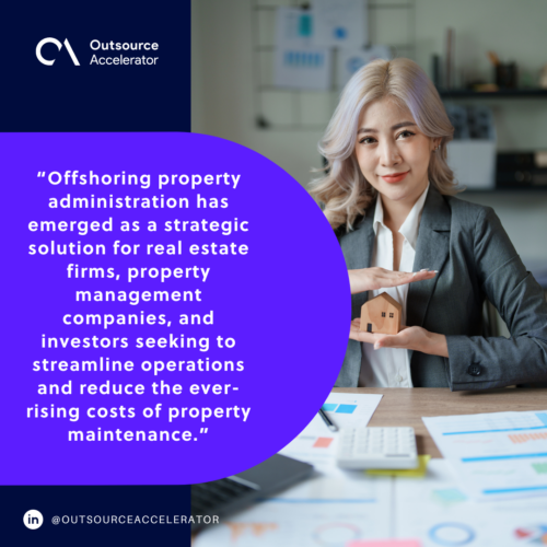 Offshoring property administration