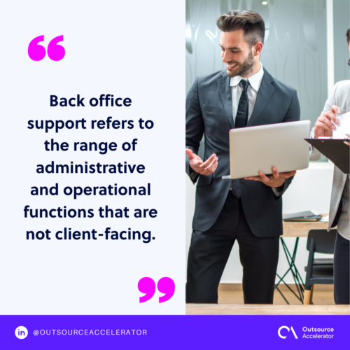 What is back office support 