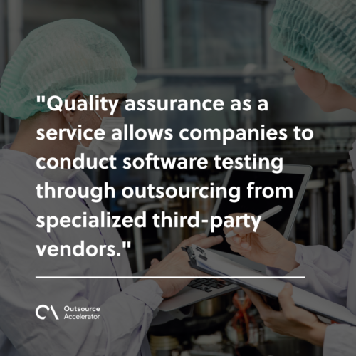 What is quality assurance as a service