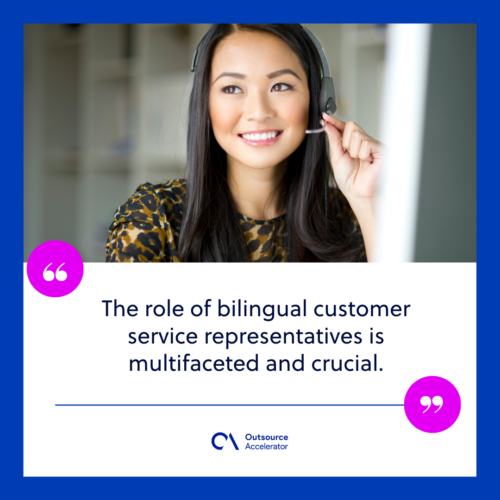 The role of bilingual customer service representatives 