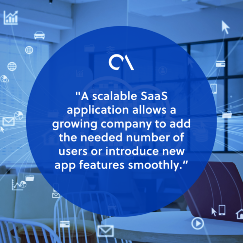 What is scalability in SaaS applications, and why does it matter