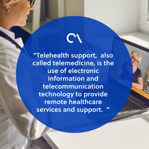 What is telehealth support 