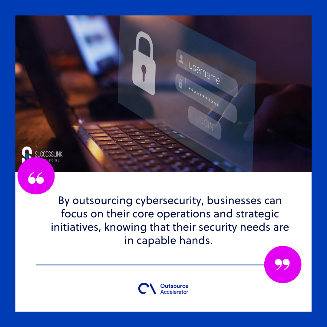 Strengthening business security: The role of cybersecurity in outsourcing