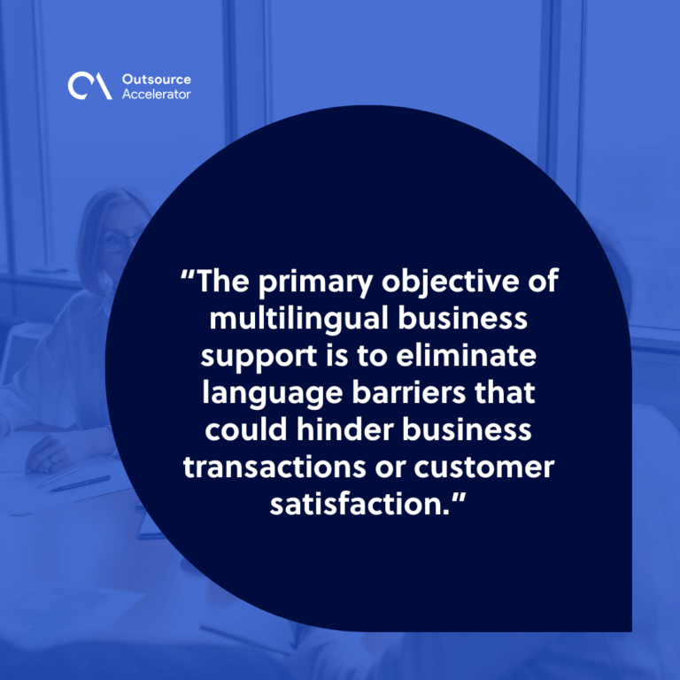 Accessing global potential through multilingual business support ...