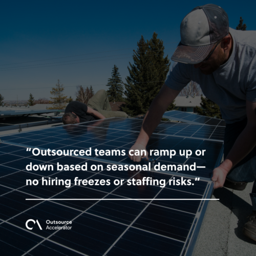 The strategic advantages of outsourcing in solar