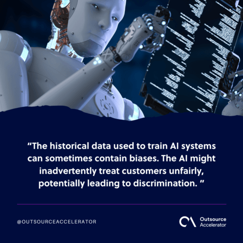 Ethical concerns of an AI call center agent