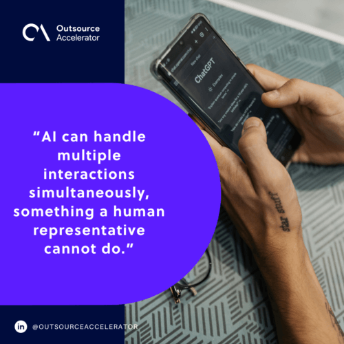 Features of an AI call center agent