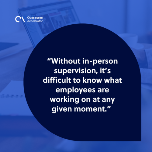 Limited visibility into daily work