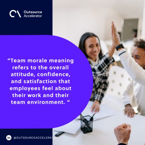 Team morale – meaning in the modern workplace