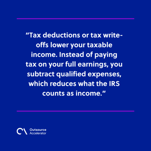 What are tax deductions