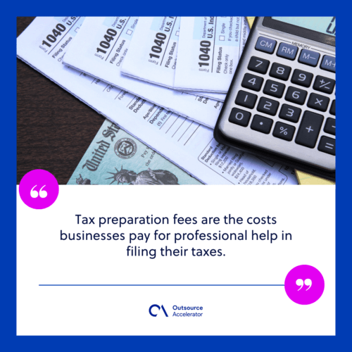 What are tax preparation fees
