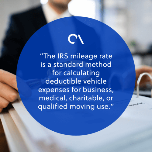 What is the IRS mileage rate