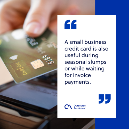 Why should small businesses use a credit card