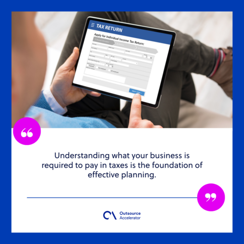 Identify what taxes your business owes