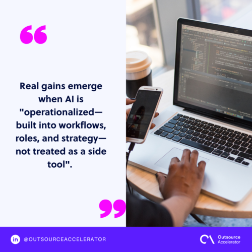 Operationalize AI by integrating into workflows
