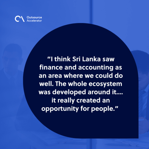 Sri Lanka's claim in the F&A space