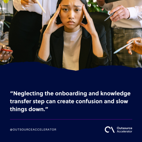Neglecting onboarding & knowledge transfer