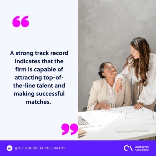 Track record and reputation
