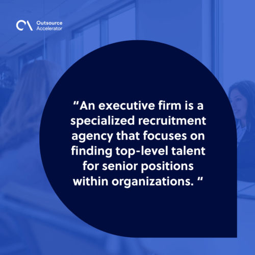 What is an executive firm
