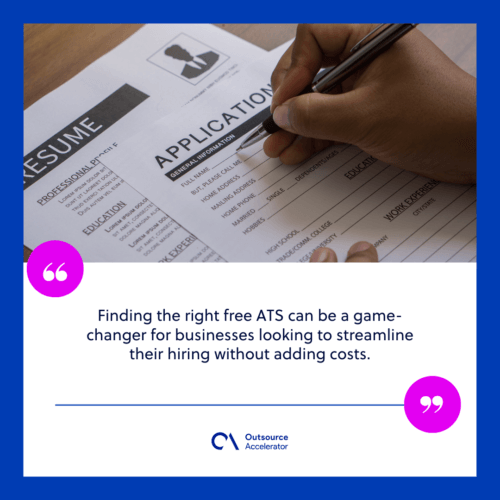 Choosing the right free applicant tracking system
