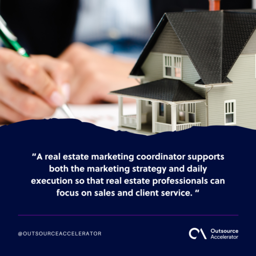 Responsibilities of a real estate marketing coordinator