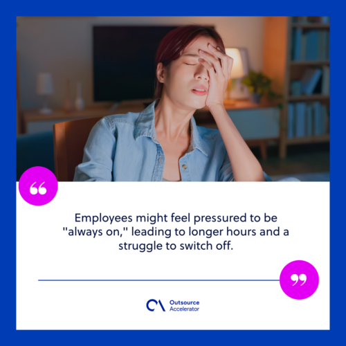 The cons for the remote employee Managing the challenges of distance