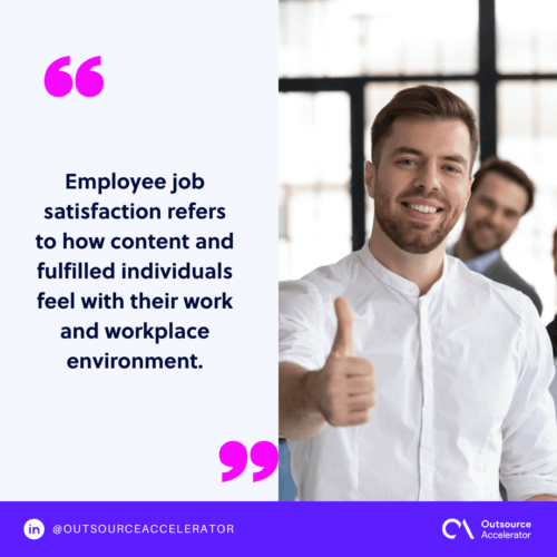 What is employee job satisfaction