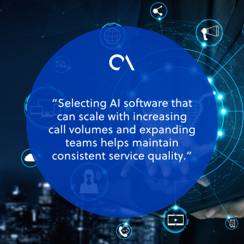 Essential considerations when choosing a contact center AI software