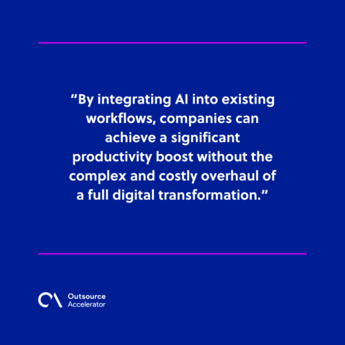 The role of AI in business process optimization