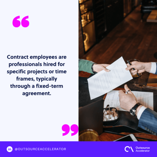 What are contract employees