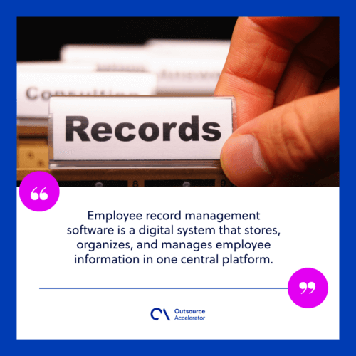 What is employee record management software