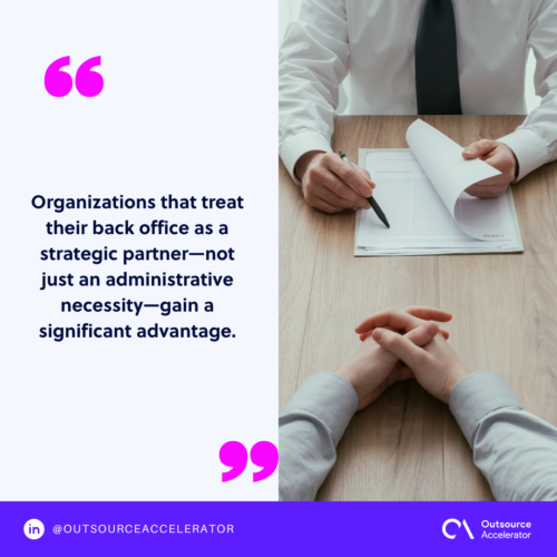 Strengthening business continuity through back office optimization