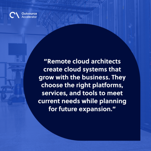 What a remote cloud architect does 