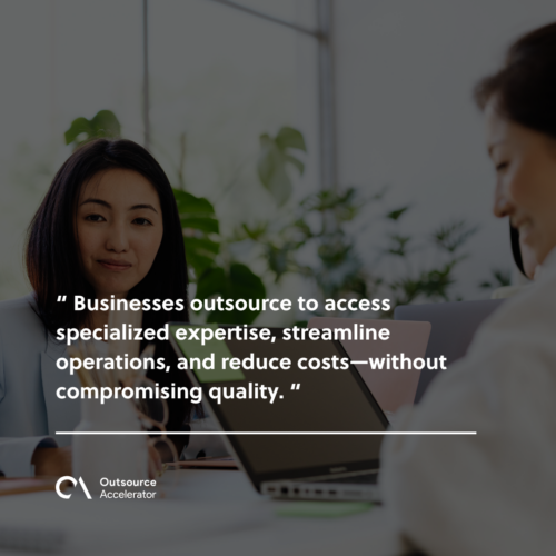 Why companies outsource