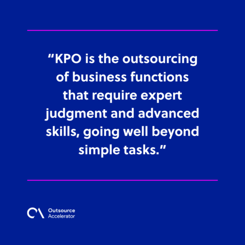 Focusing on KPO Defining what it is and how it has changed over time