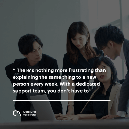 The strategic edge of having a dedicated support team 