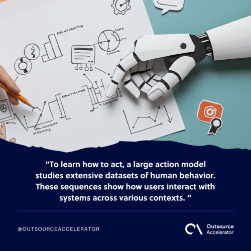 Trained on massive action-based datasets