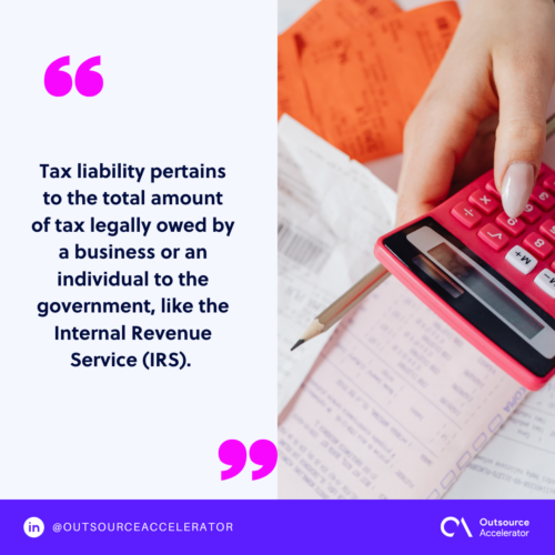 What are tax liabilities