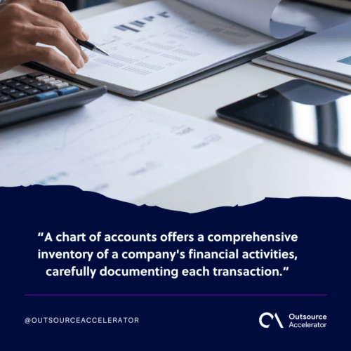 What is a chart of accounts