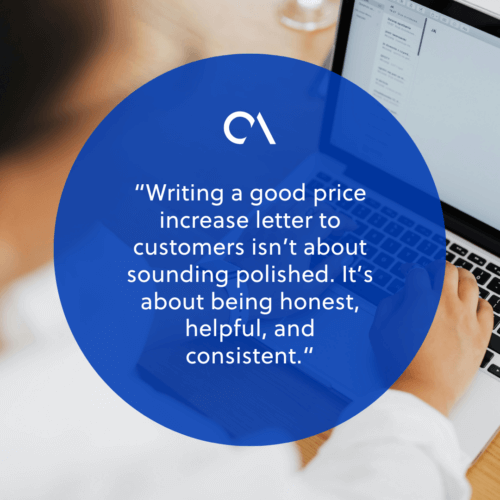 What makes a good price increase letter to customers