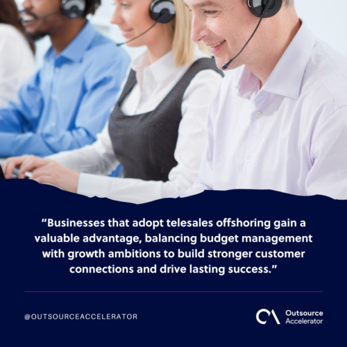 Telesales offshoring A strategic way to lower costs and scale up