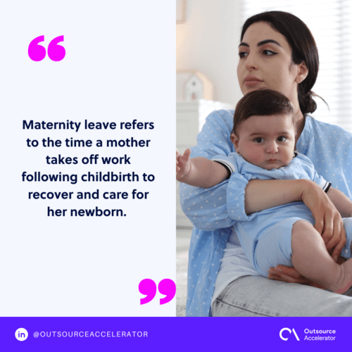 What defines maternity leave in US