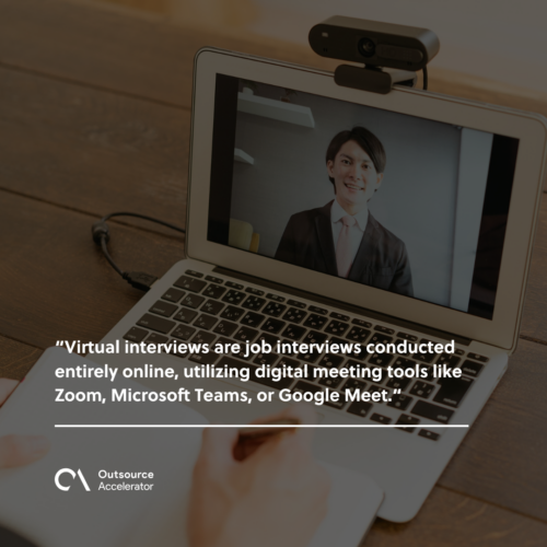 What is a virtual interview