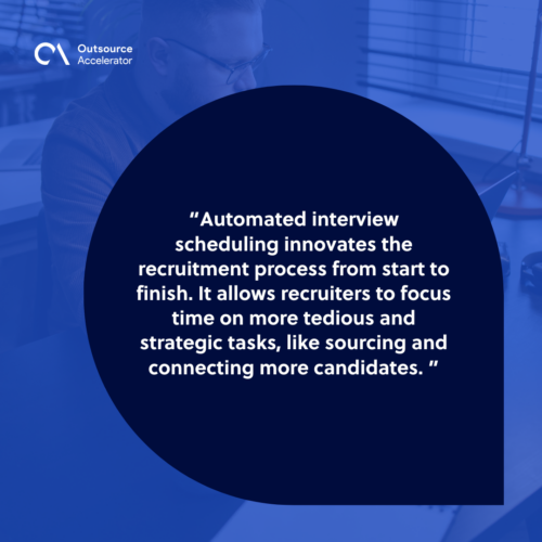 What is an automated interview scheduling tool?