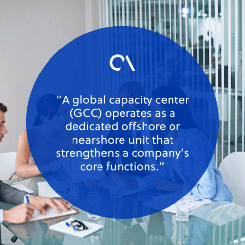 What is a global capacity center