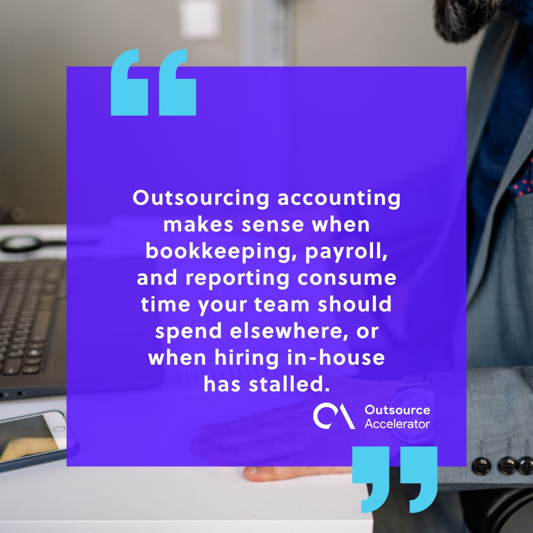 What outsourcing accounting actually covers